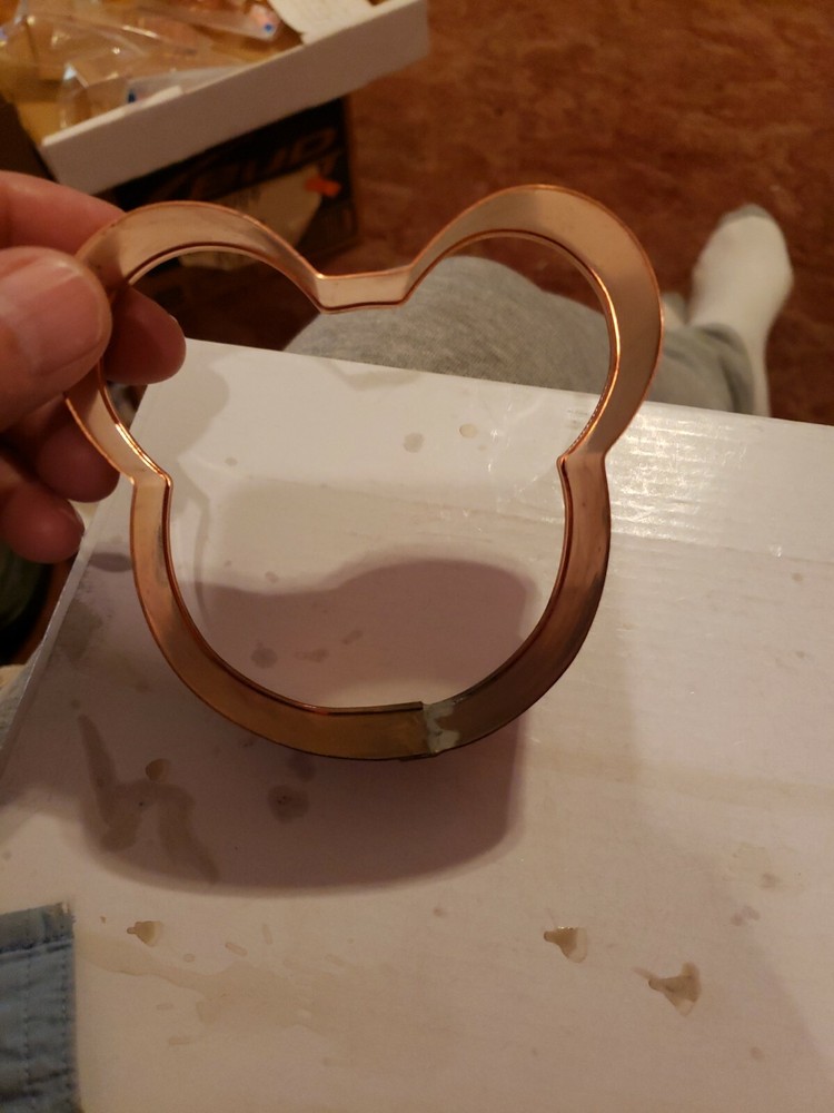 BRAMAN Heavy Copper Mouse Head Cookie Cutter