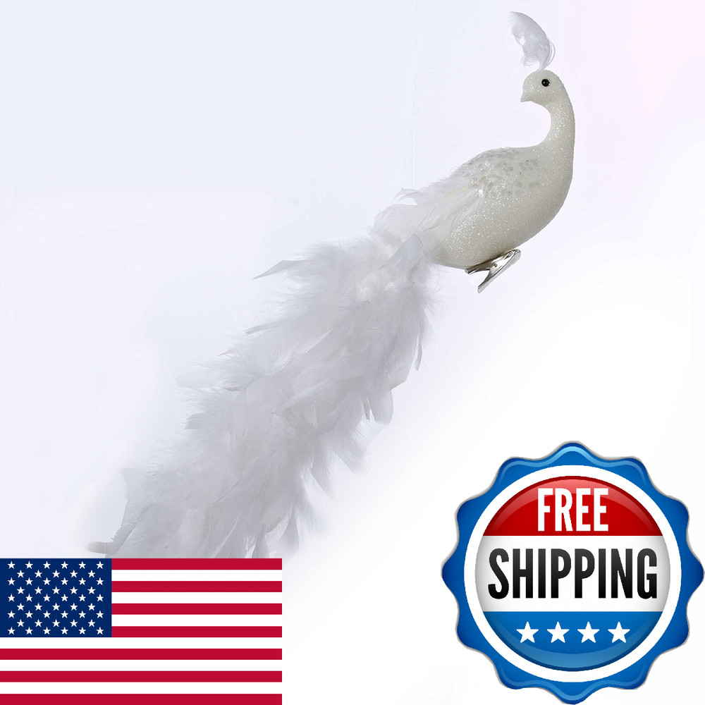 Kurt Adler 18" Long Tail Feather Phoenix Clip Ornament #H6075