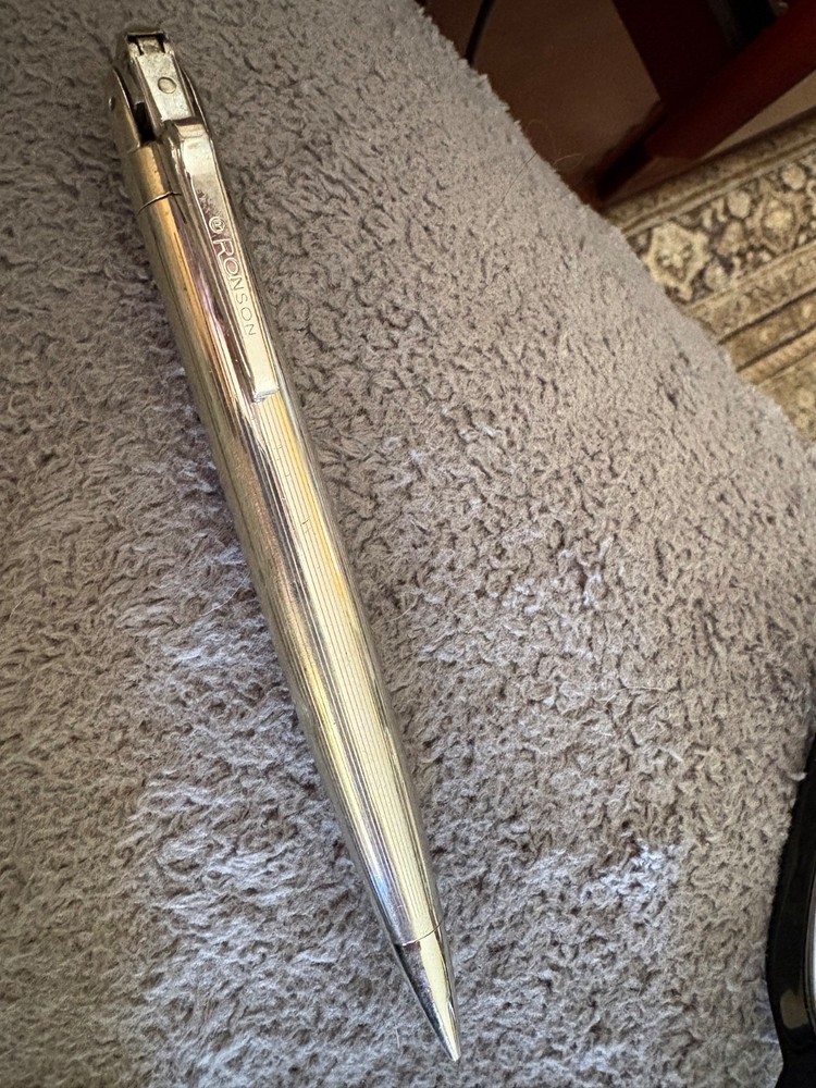 Ronson rhodium plated penciliter