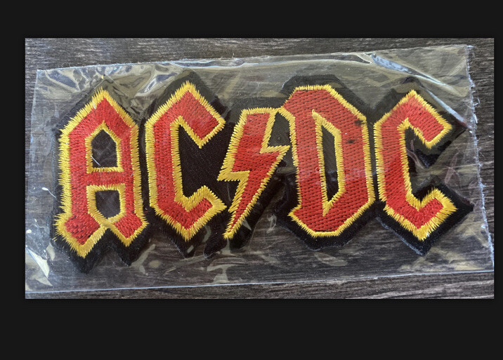 New - AC/DC Embroidered Iron-on Patch