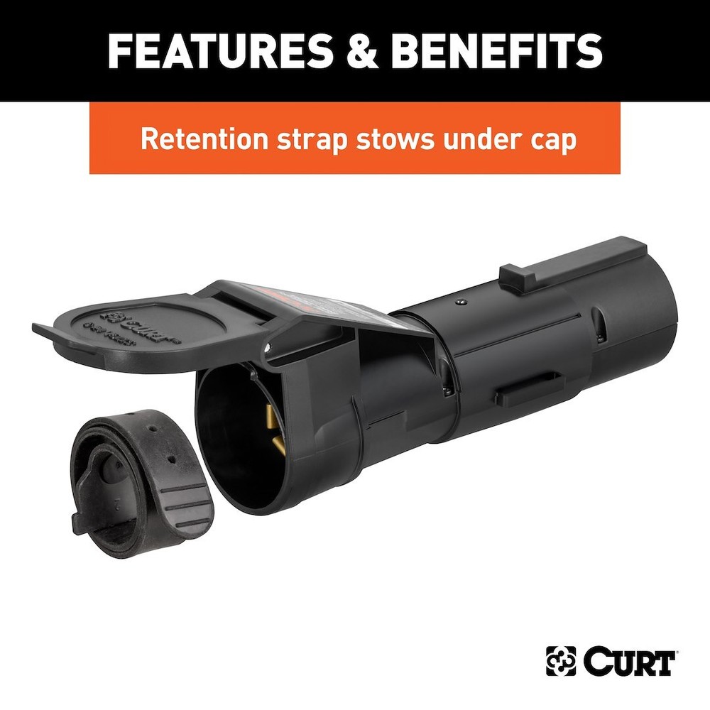 CURT 51180 Echo Mobile Electric Trailer Brake Controller with Bluetooth-Enabled