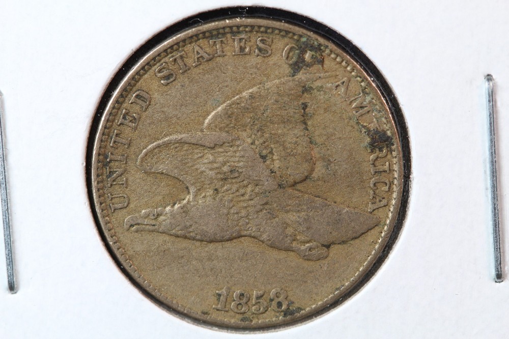 1858 Flying Eagle Cent Large Letters XF 490P