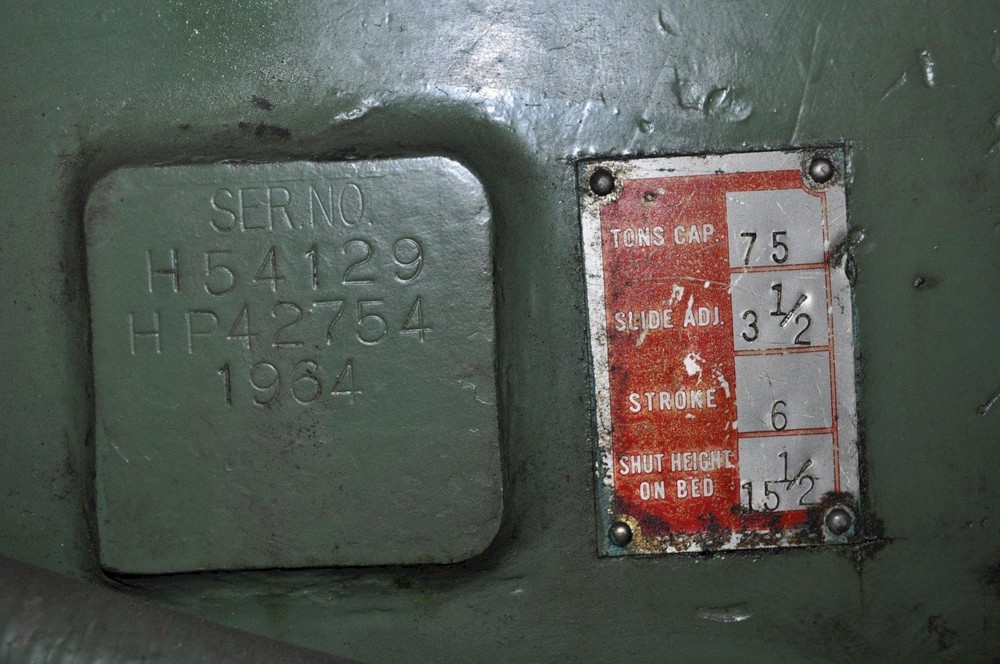 75 TON BLISS OBI PRESS