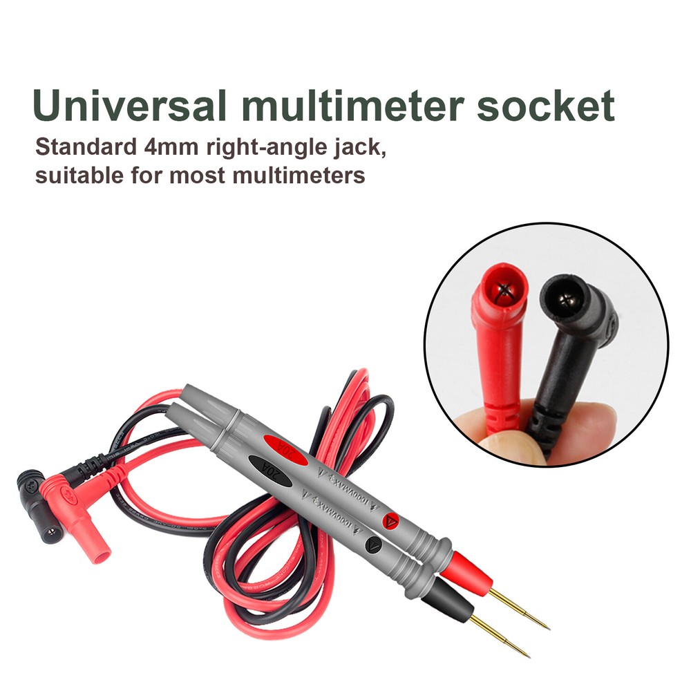 2Sets Multimeter Test Leads for Fluke Meter Electrical Alligator Clip Probes 20A