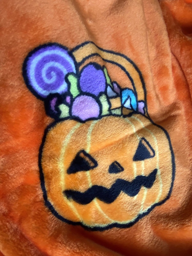 2 Pack Hello Kitty Halloween Throw Blankets Orange Web Pumpkin Pirate Candy Corn