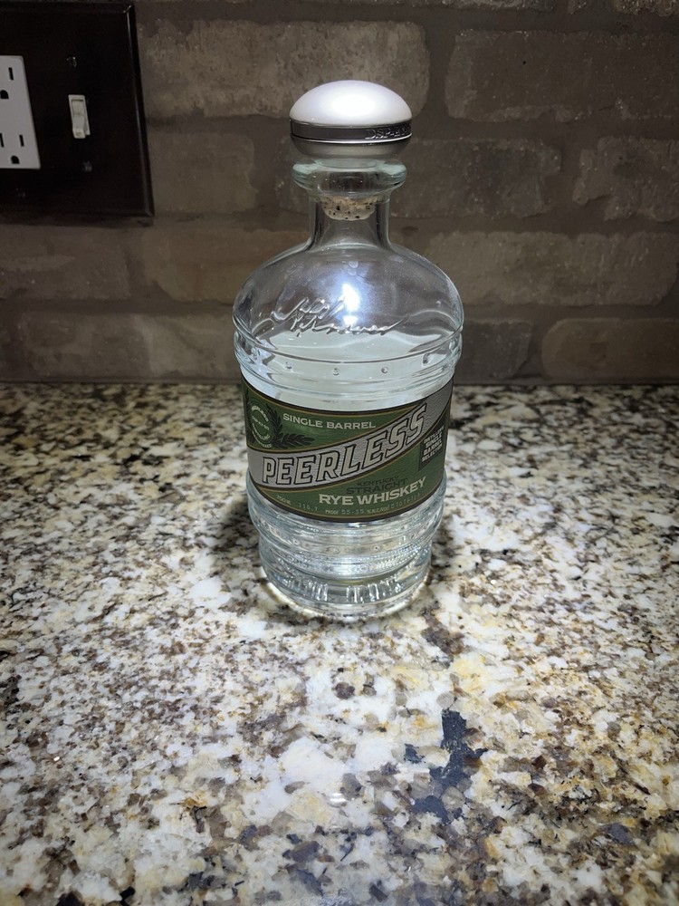 Empty Signed Peerless Barrel Proof Rye Single Barrel Selection “Flambé”