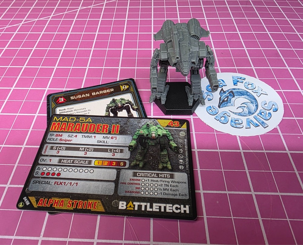 BattleTech Marauder II  Mech -- Inner Sphere Direct Fire Lance + Cards