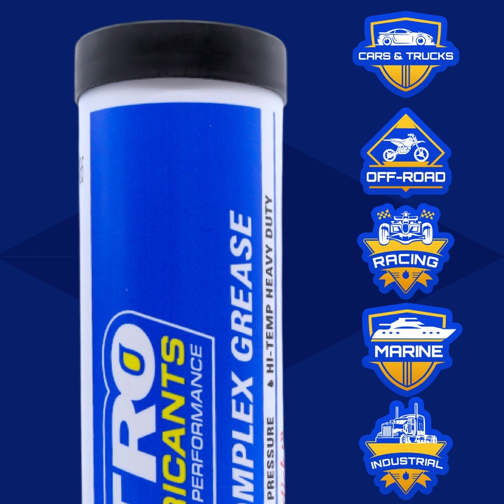 Nitro Lubricants Red Lithium Grease – 14oz Heavy-Duty, Multi-Purpose (2-Pack)