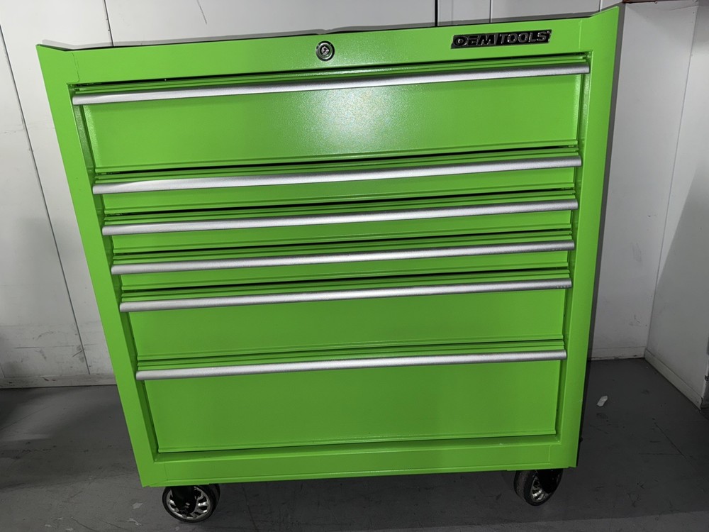 OEMTOOLS 24639 36" 6-Drawer Extra-Deep Tool Cabinet - Green