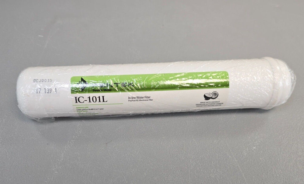 Pentek IC-101L Inline Coconut Activated Carbon Water Filter 1/4 NPT