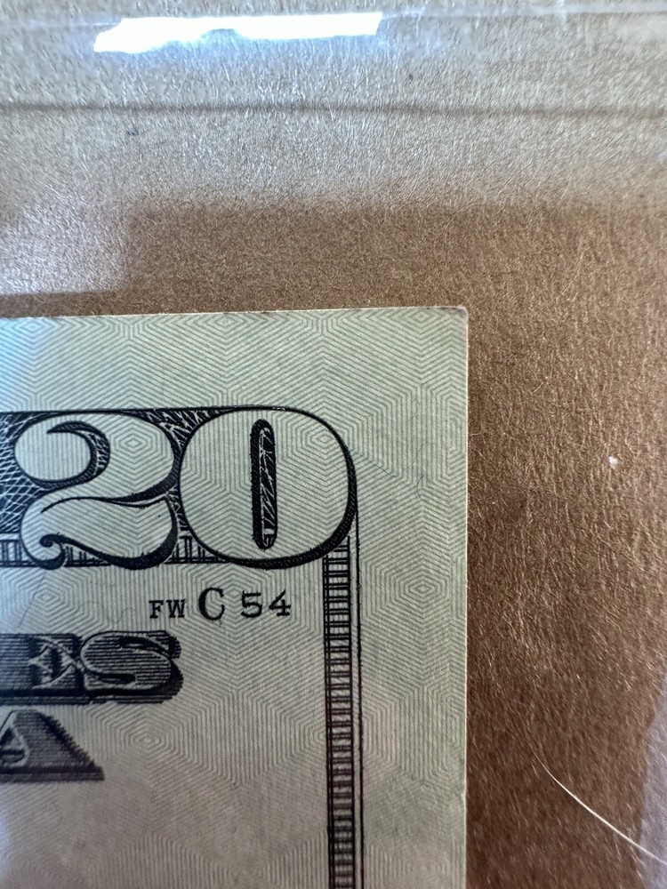 $20 BILL INK ERROR ON NUMBER “3” RARE