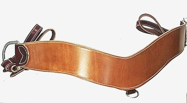 BREAST COLLAR CUSTOM HAND CRAFTED 4" SHAPED STEER ROPERS  LIGHT OILED