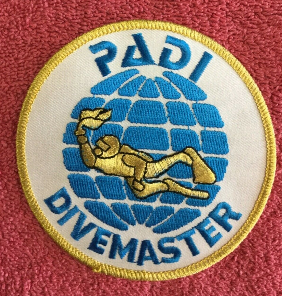 PADI Patches - 3 Total As Pictured -- ADVANCED,RESCUE & DIVEMASTER PATCH