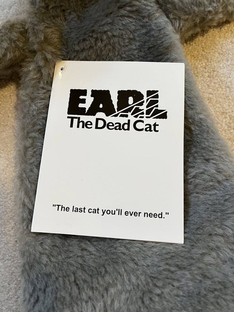EARL THE DEAD CAT Plush Toy Reissue NWT