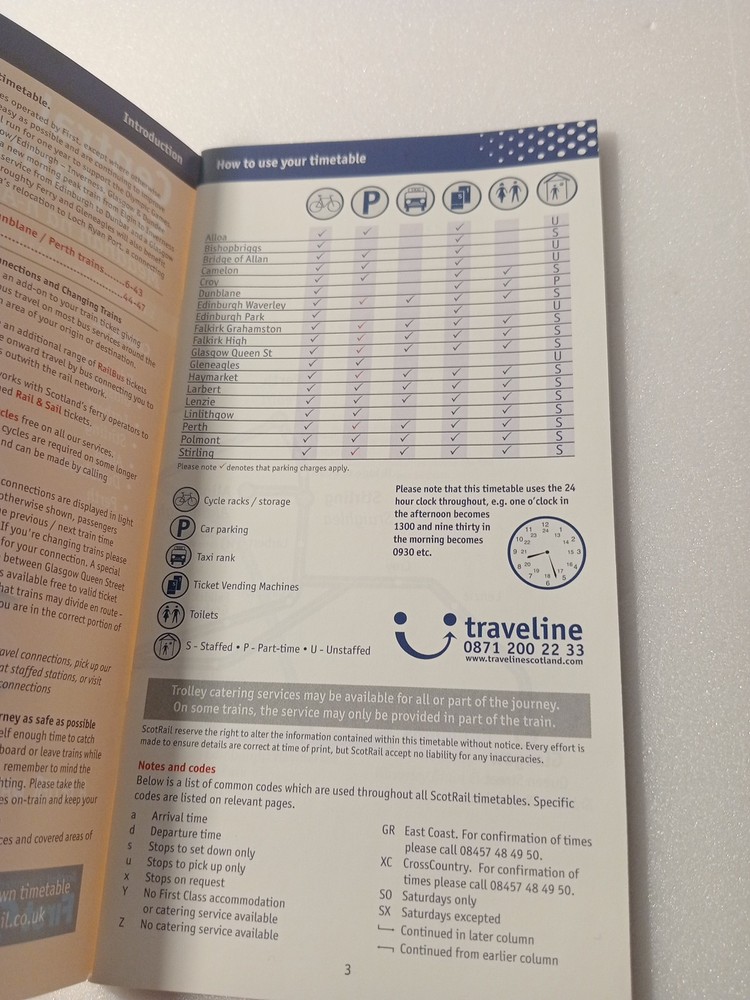 Train Times Central Scotland booklet 2011-2012