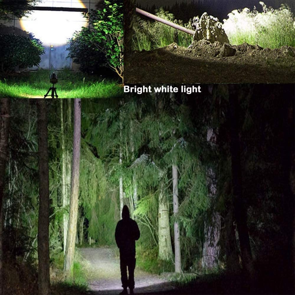 4 in 1 Multicolor Flashlight, Single Mode White, Red, Green, Blue Light, LED ...