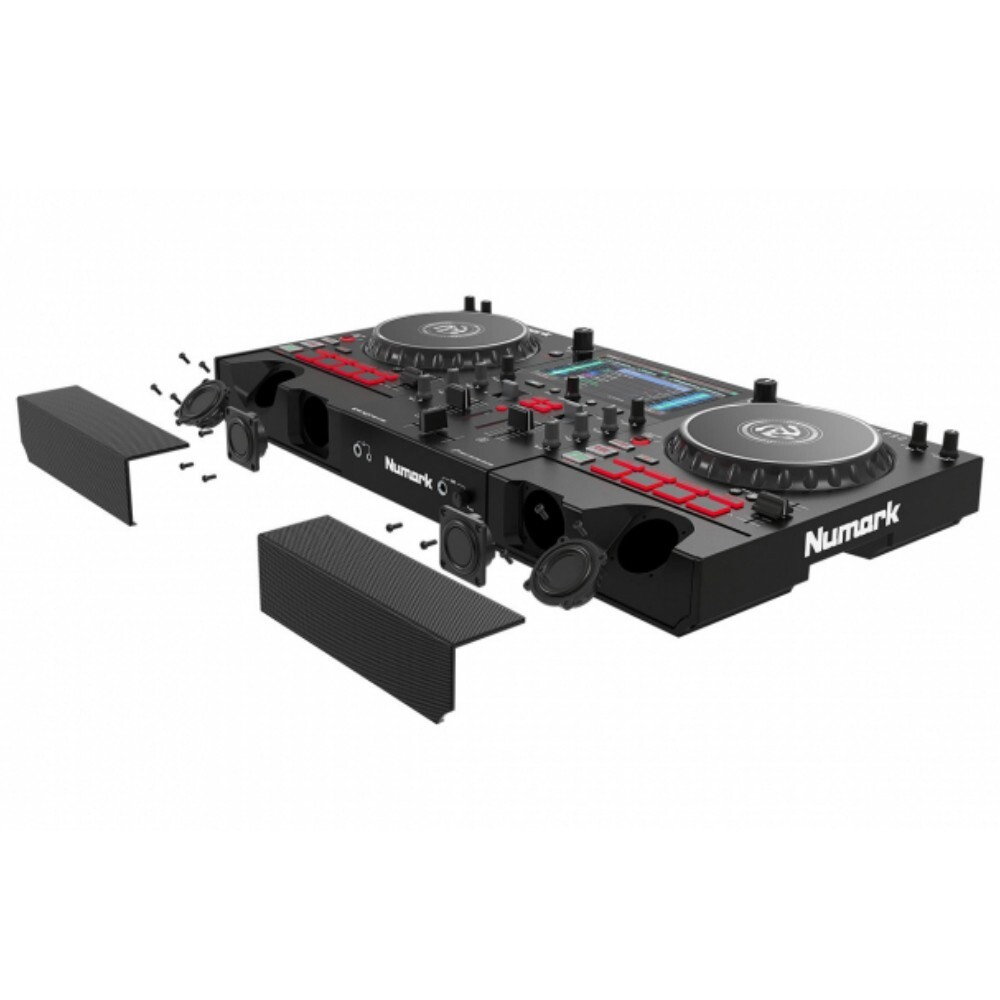 NUMARK MIXSTREAM PRO + Double Deck WiFi DJ Controller with Built-in Speakers