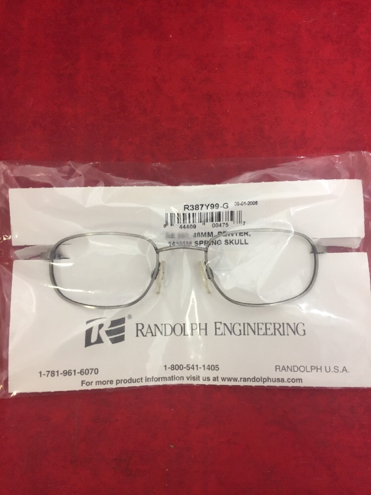1 Pair Randolph Engineering R387Y99-G Pilot Pewter Frames 48-145mm Spring Skull