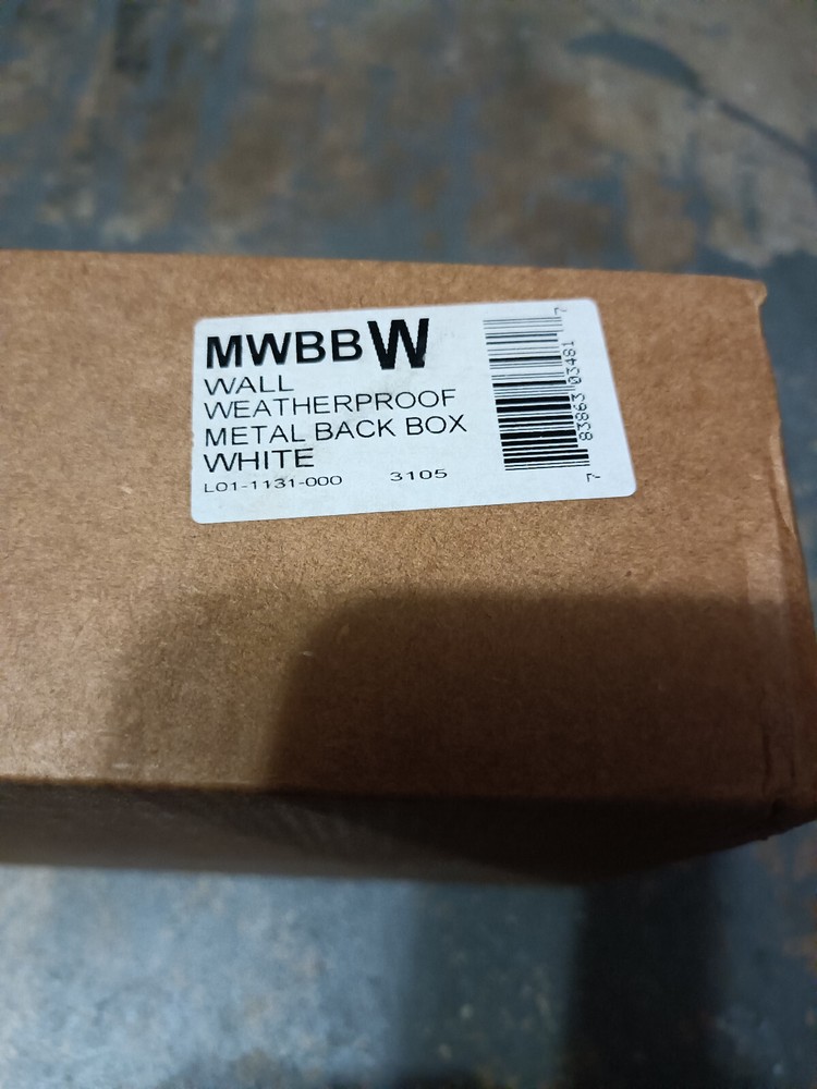 System Sensor MWBBW - White, Wall, Metal Weatherproof Back Box