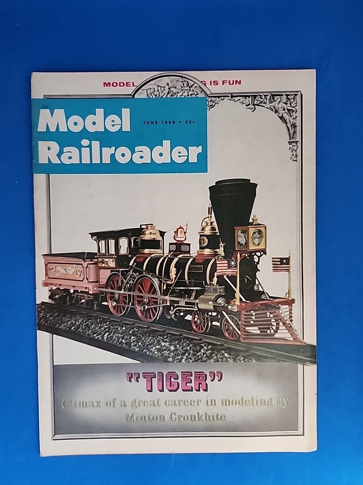 Model Railroader Magazine June 1966 Issue Vintage