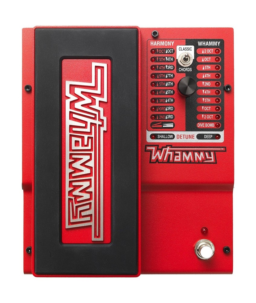 Digitech Whammy 5 Pitch Shift Pedal Bundle with 3 Patch Cables and Dunlop Var...