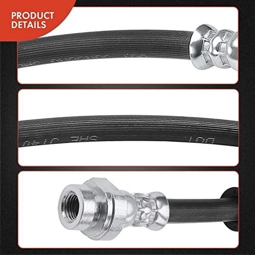Front Driver and Passenger Brake Hydraulic Hose Compatible with Dodge Models