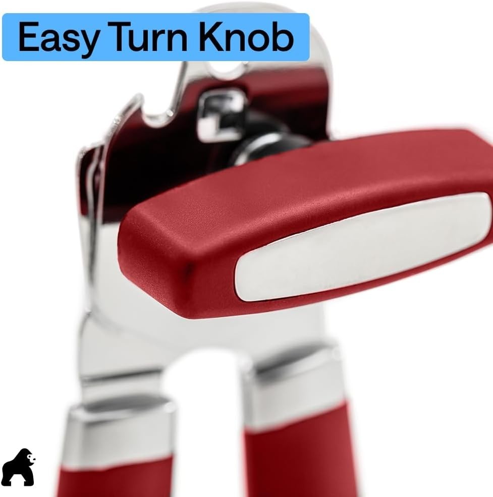 Rust Resistant Manual Can Opener with Smooth Cutting Edge - Ideal Kitchen Tool
