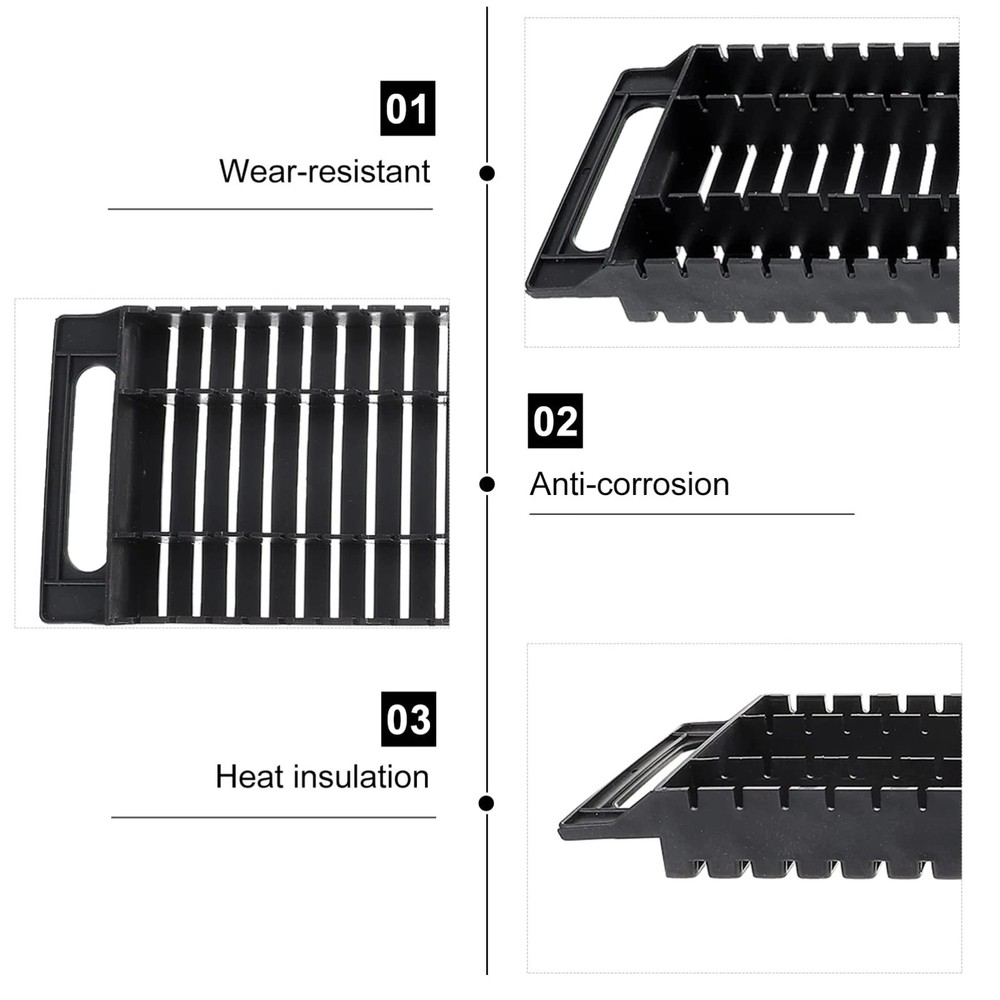Antistatic ESD Circulation Rack 2Pcs Plastic PCB Holder with 25 Slots Dual-E...