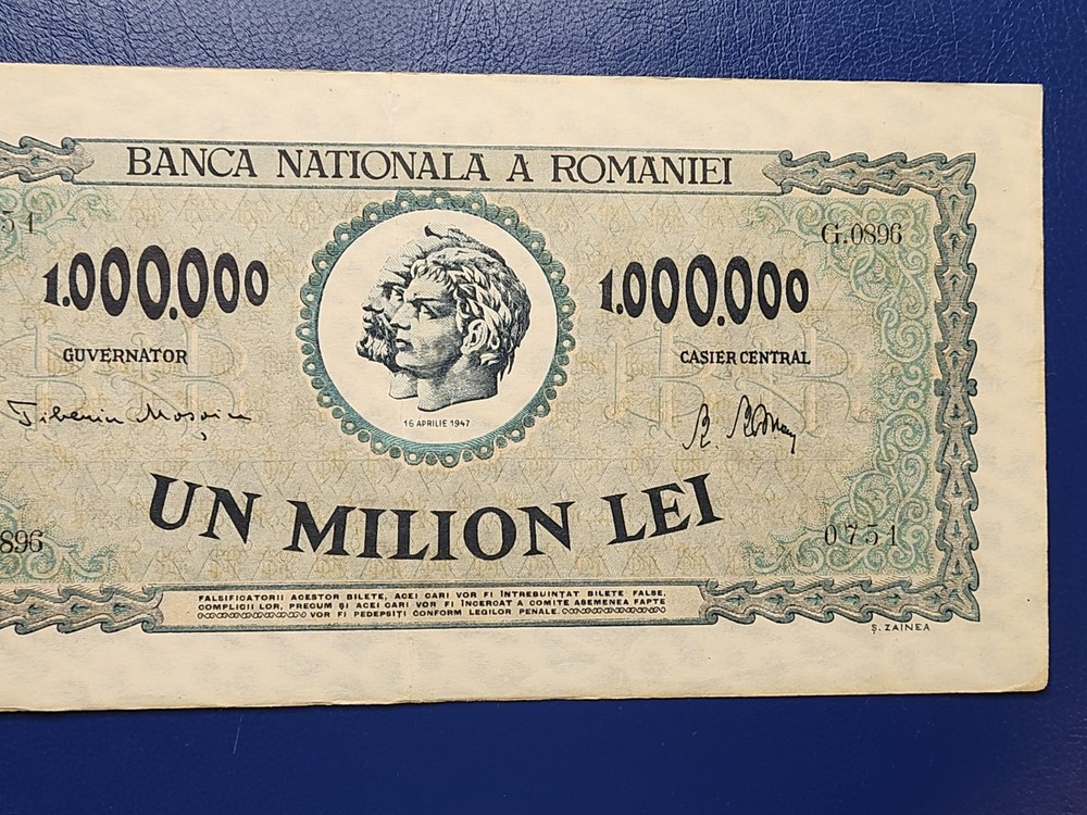 ROMANIA - 1000000 LEI 1947 - XF+ BANKNOTES