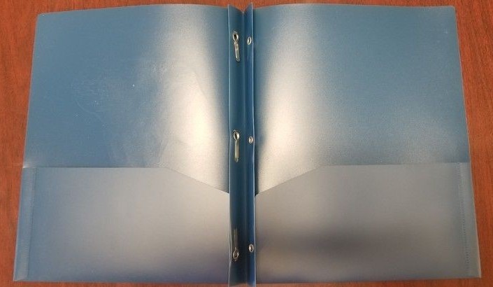 2 Pocket Poly Folders * Elephant * Back to School * Great for Projects * NWT