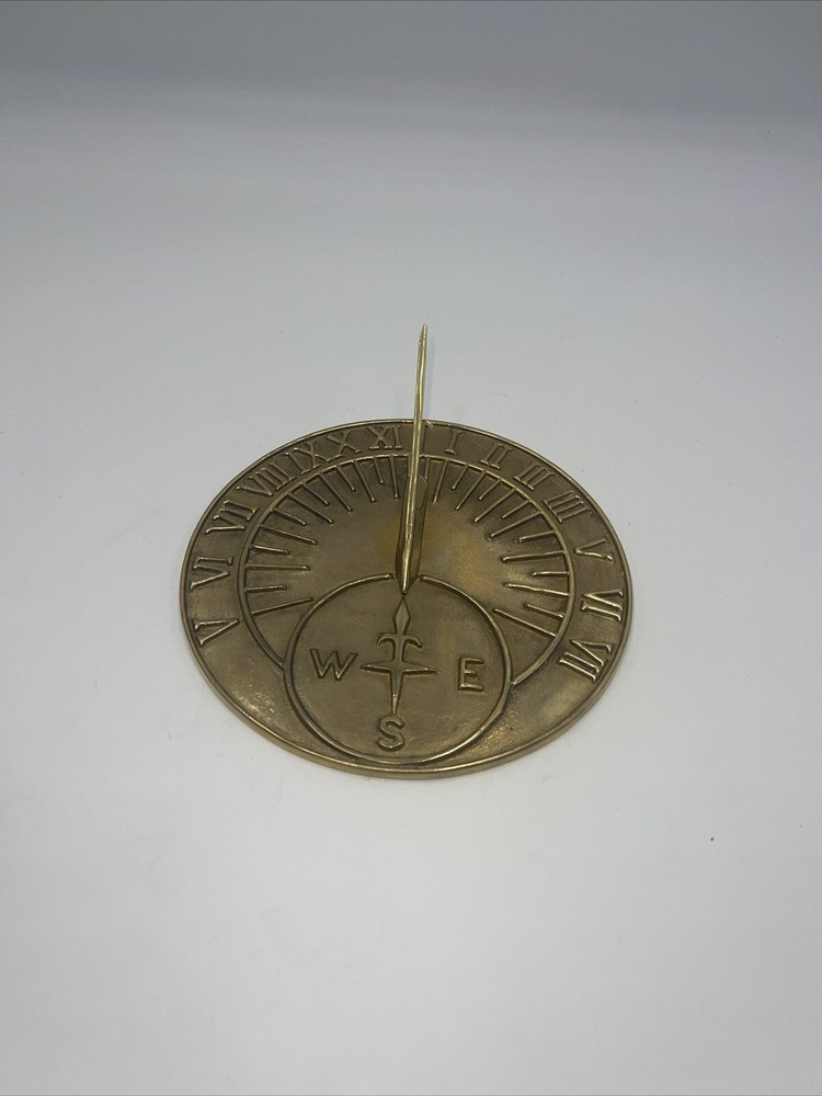 Sun Dial Yard Desk Conversation Piece Clock 7”