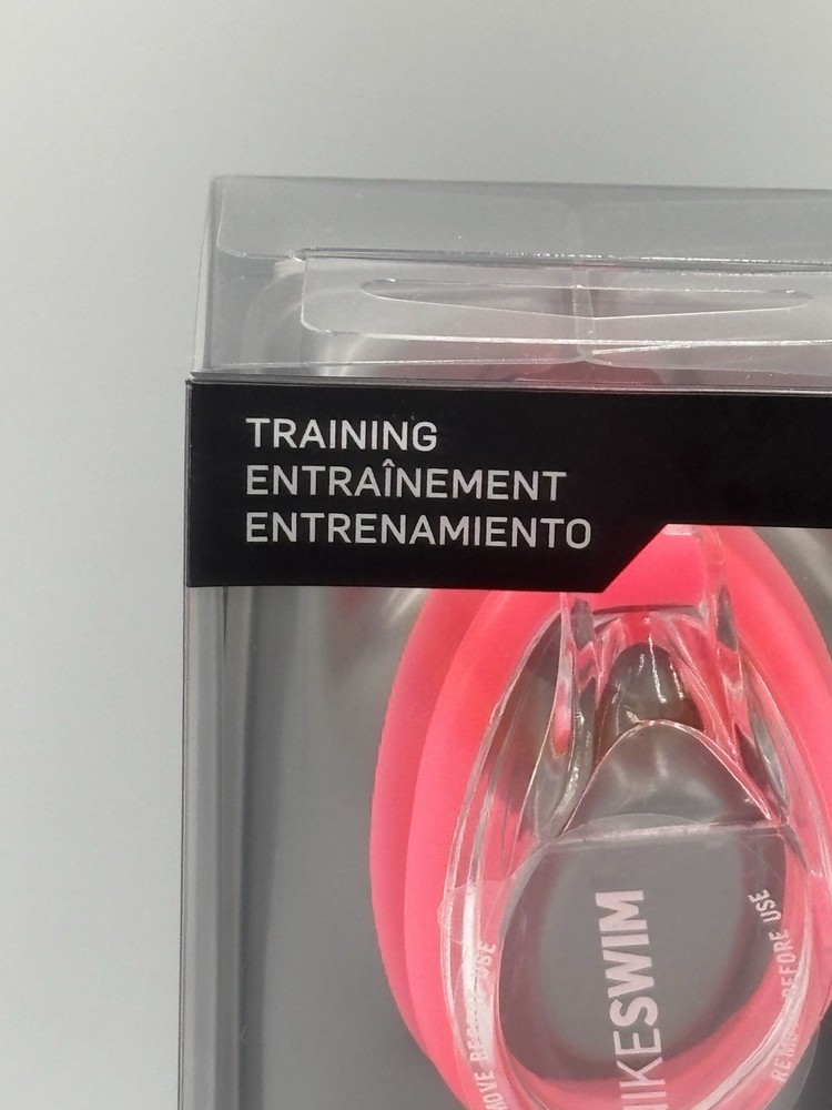 Nike Chrome Swim Training Goggle Pink/Clear One Size NEW