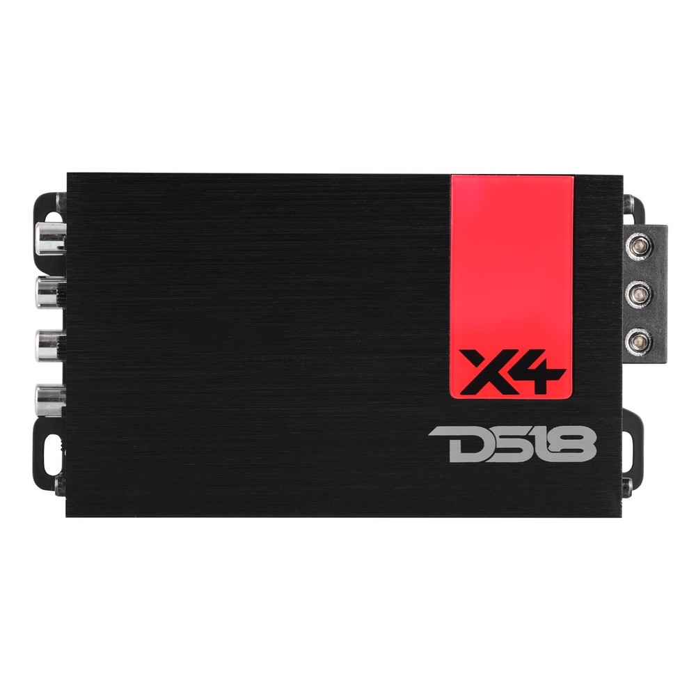 DS18 X4 Ultra Compact Class D 4-Channel Car Amplifier 1400 Watts Max