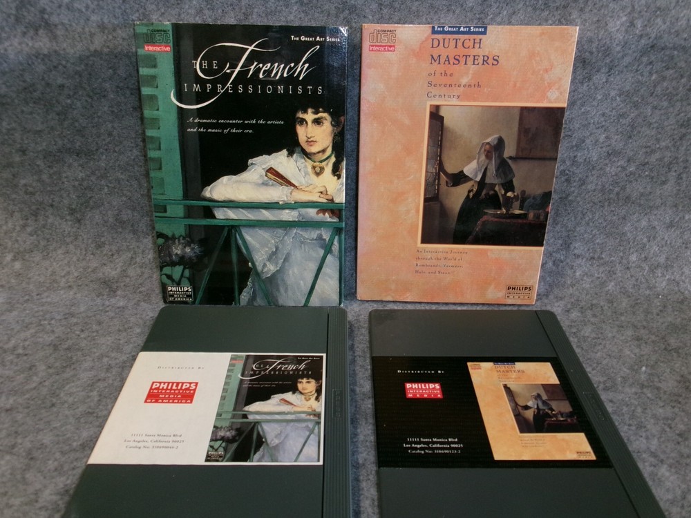 Phillips CD-I - Interactive 2-Pack Great Art Series - Great Condition
