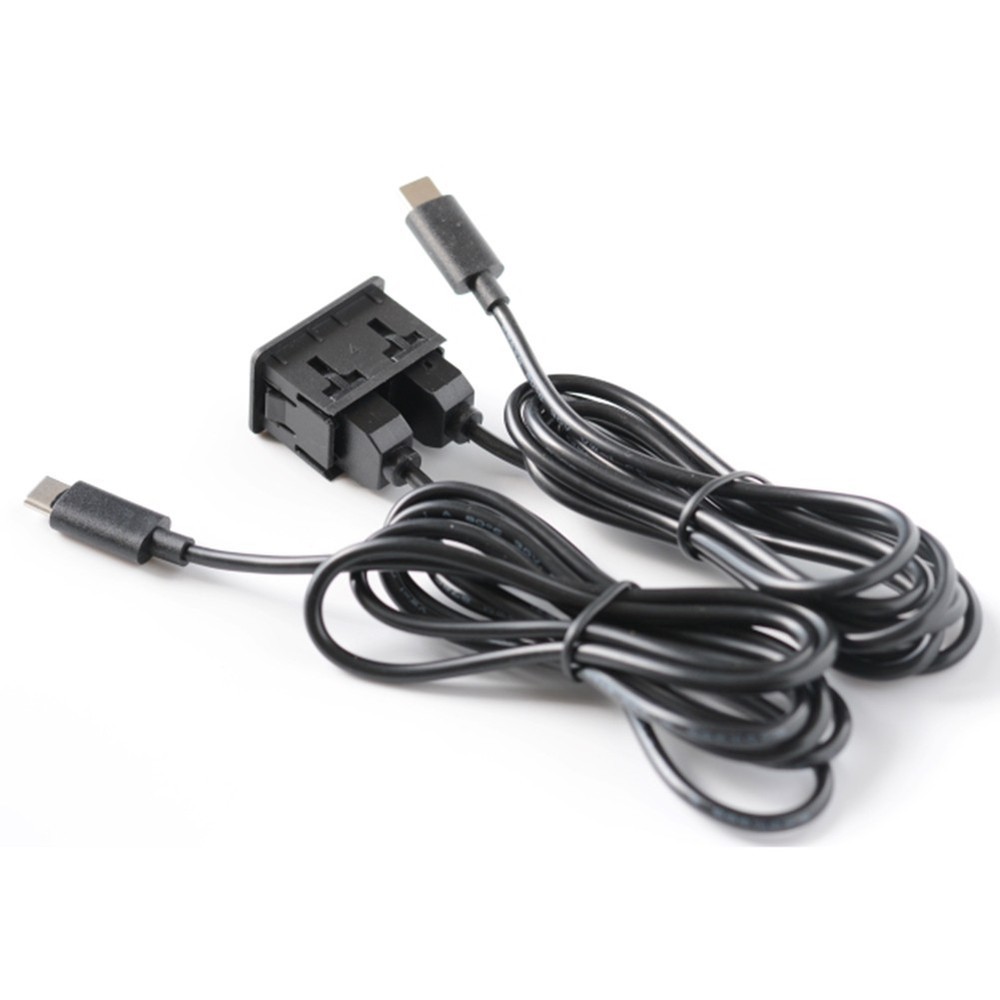 CENTER CONSOLE DUAL Type C PANEL SOCKET EXTENSION ADAPTER FOR VEHICLES