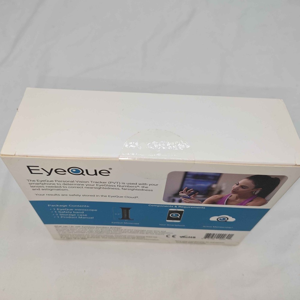 EyeQue Personal Vision Tracker Ophthalmic Refractometer Home Test Kit - Sealed