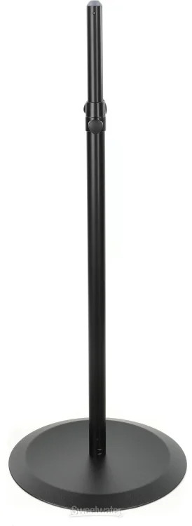 K&M 26735 Round Base Speaker Stand - Black