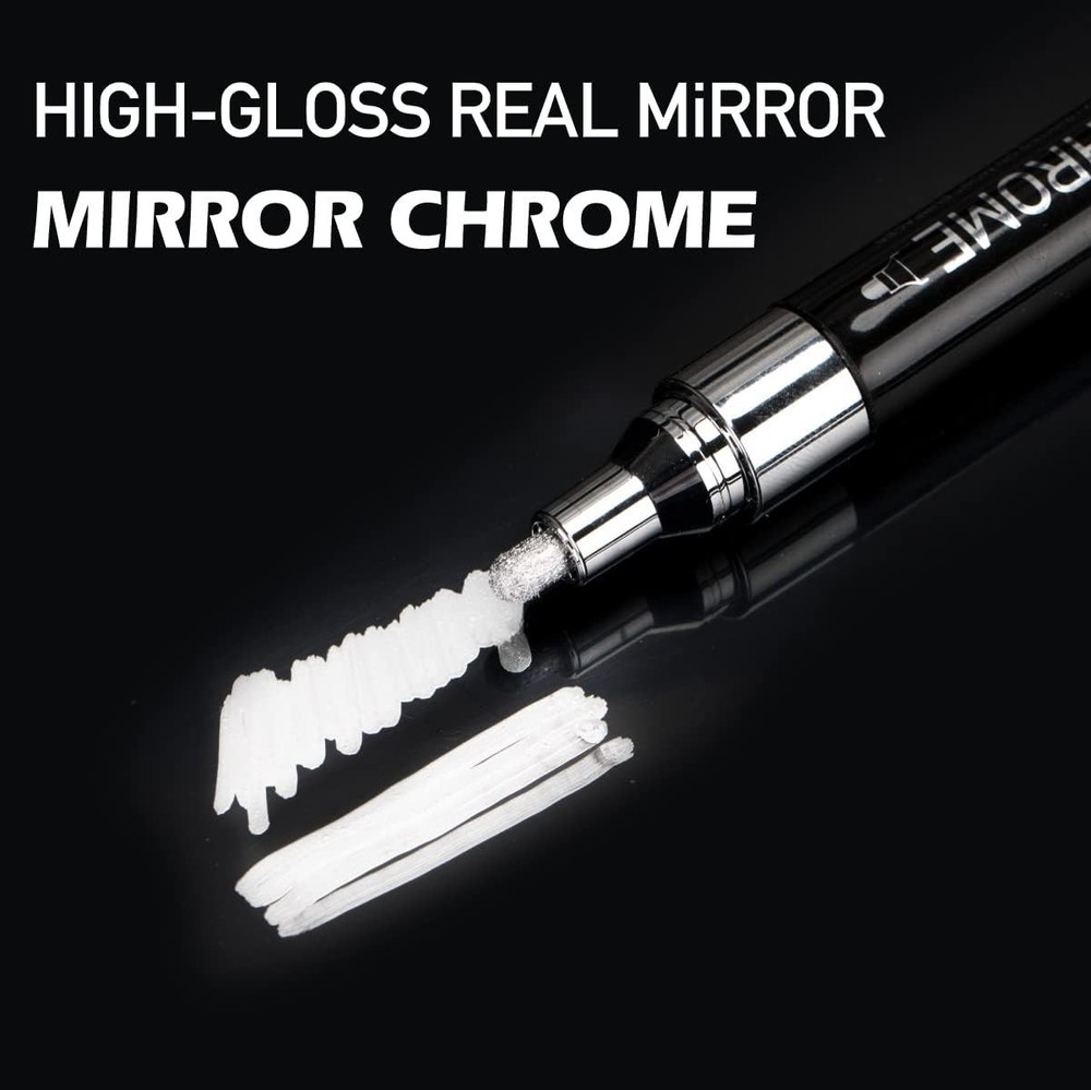 Liquid Chrome Marker Paint Marker DIY Silver Mirror Pen Any Surface High Gloss