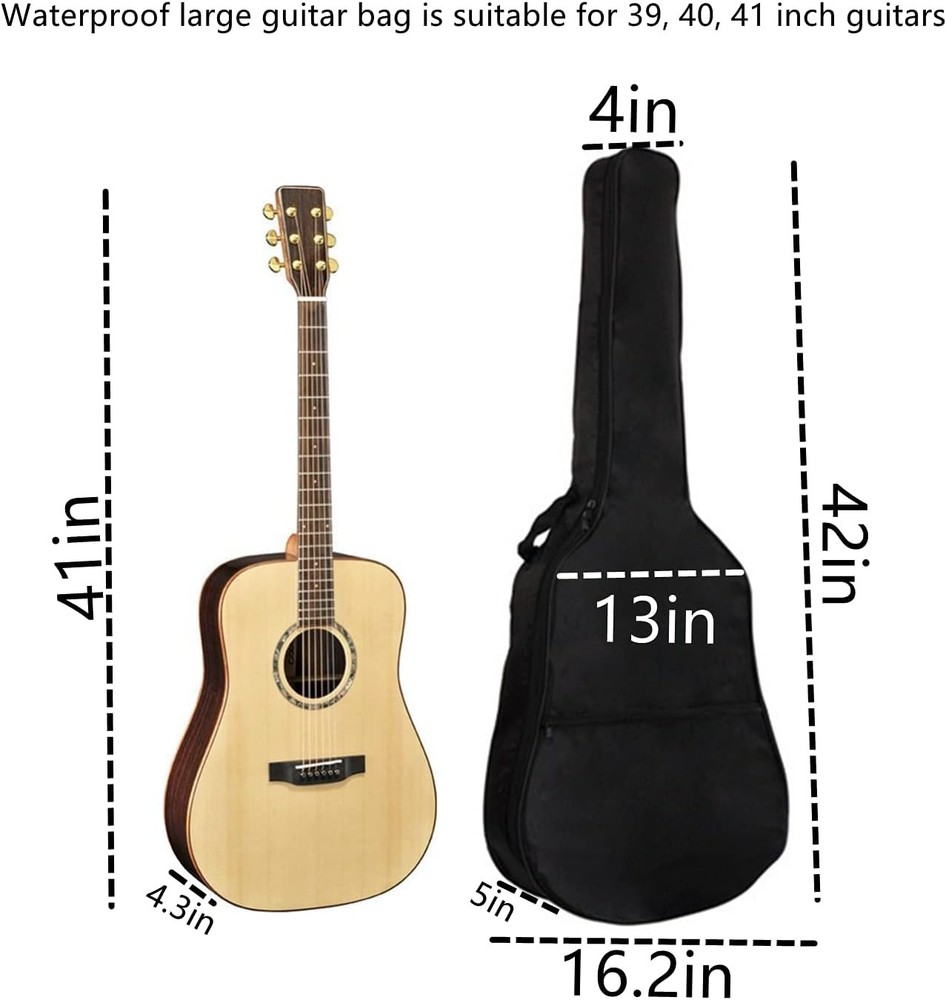 Acoustic Guitar Bag 41 Inch Adjustable Strap