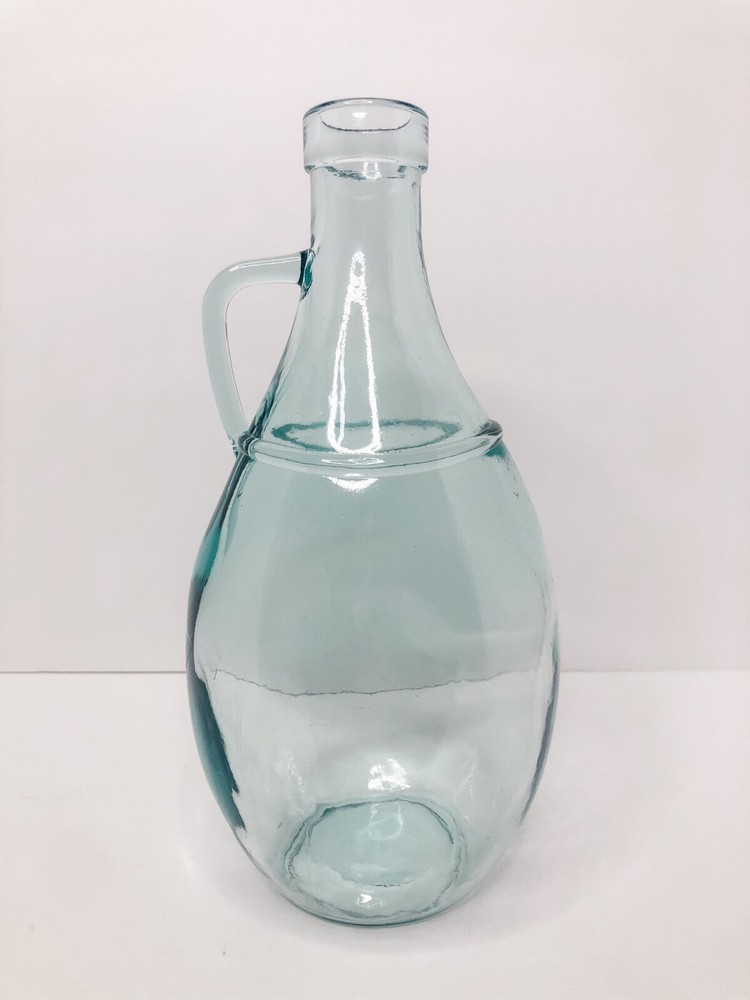 Home Decor Clear Jug with Handle 10”