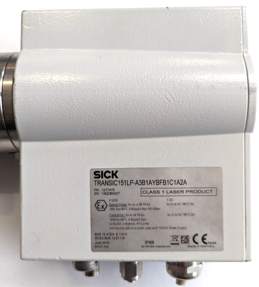 SICK TRANSIC151LP-A3B1AYBFB1C1A2A Laser Oxygen Transmitter