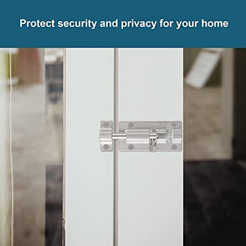 2 Pack Barrel Bolt Latch, Upgraded 3 Inches Slide Latch Lock, Thickened