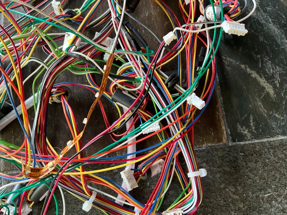 Systems Cube 3D Printer Multiple Screws and wire connectors