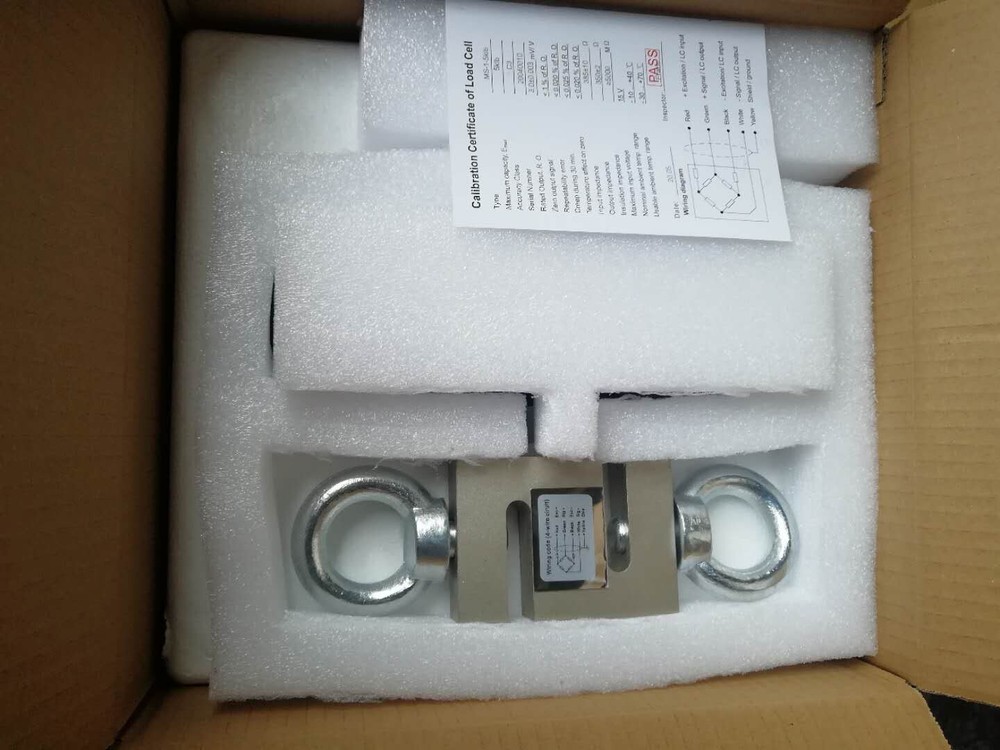 2000 LB S-TYPE LOAD CELL HANGING CRANE HOPPER SCALE SENSOR TENSION & COMPRESSION
