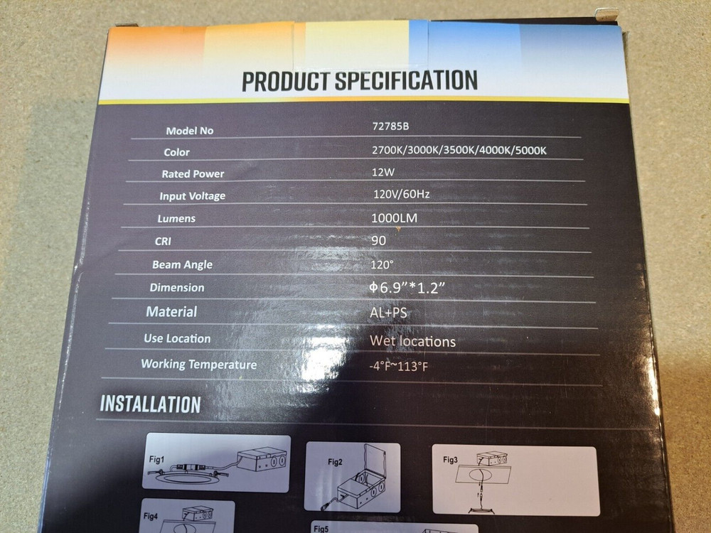 NEW 6" LED WAFER STYLE DOWNLIGHT - COLOR TUNABLE - REMOTE DRIVER