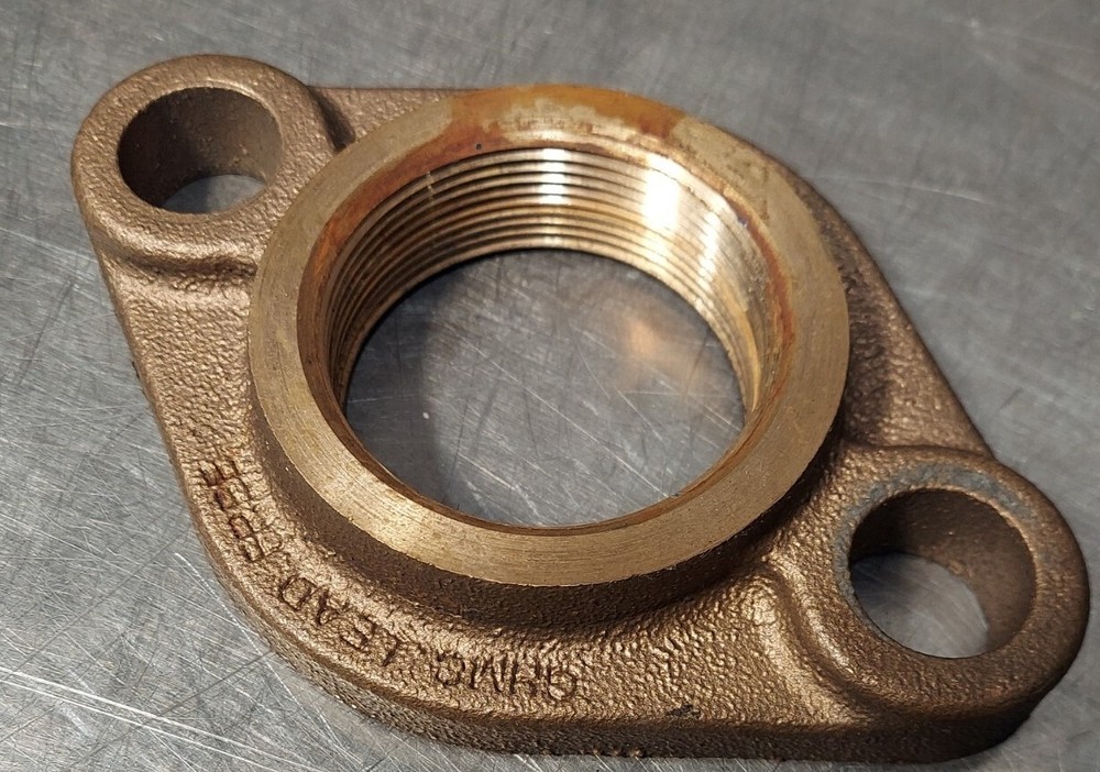 GHMC 2" Lead-Free Brass 2-bolt Oval Flange