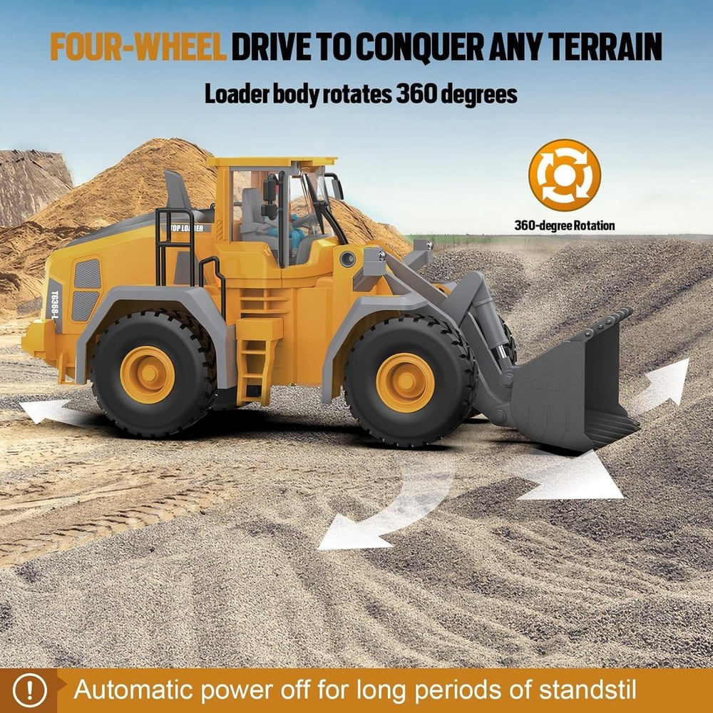 360 Rotation Remote Control Construction Truck