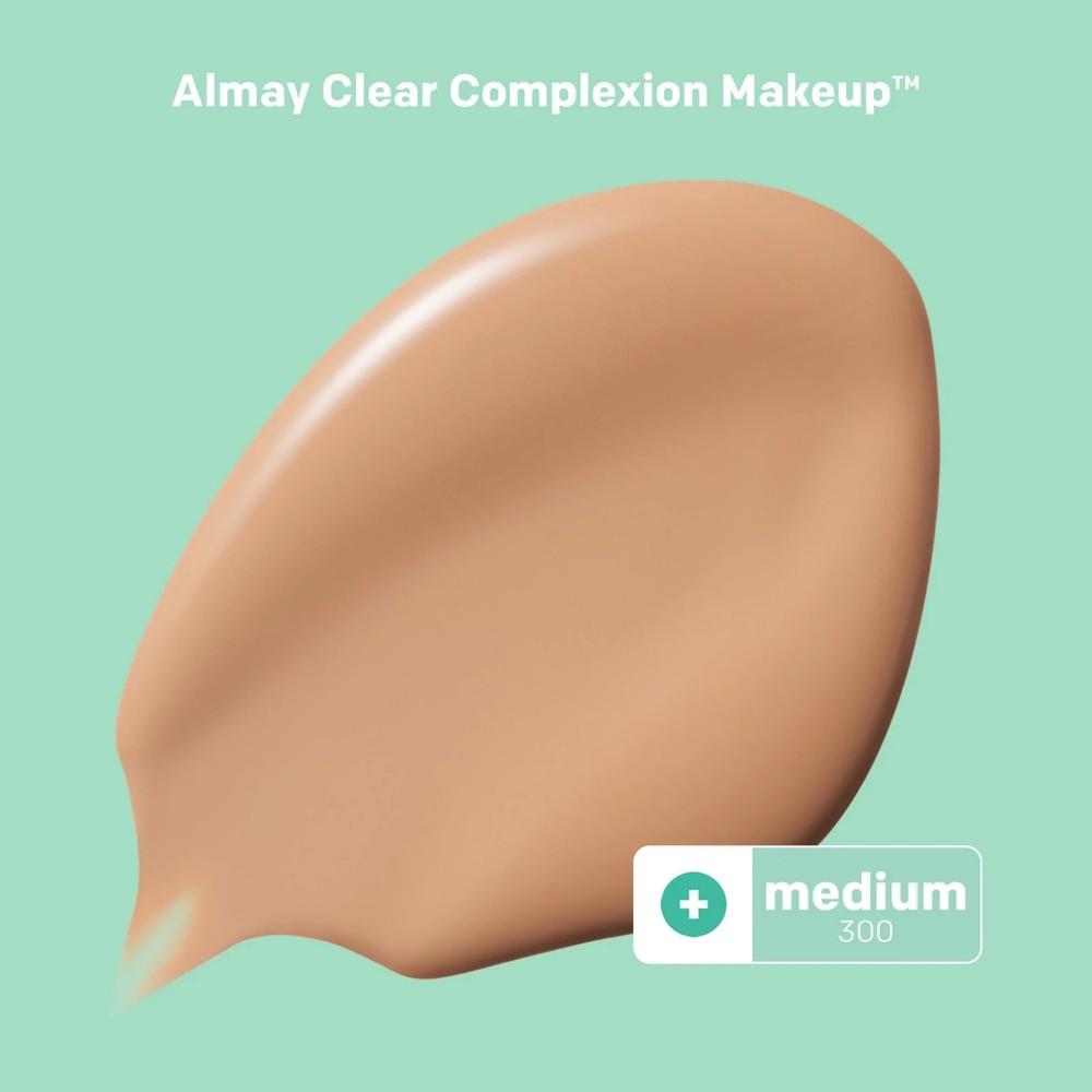 Almay Clear Complexion Concealer Makeup Hypoallergenic 300 Medium 0.18 fl oz