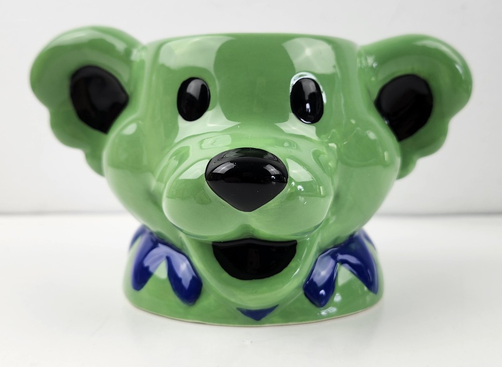 Grateful Dead Dancing Bear Molded Ceramic Mug Green Edition 18 Oz. 2015