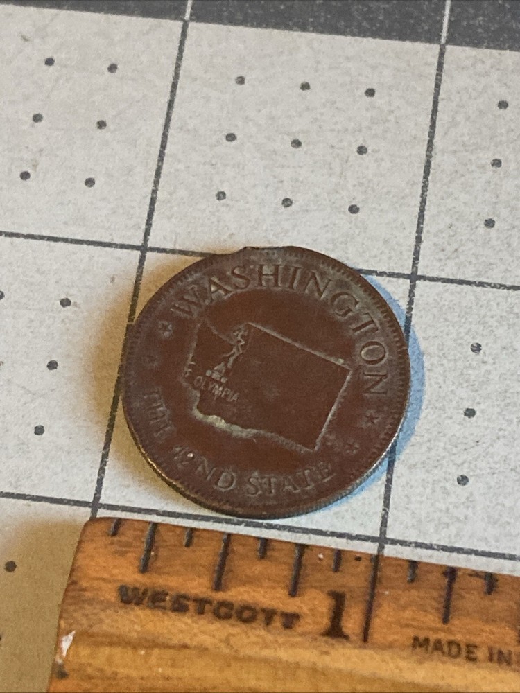 Vintage Shell Washington State Token